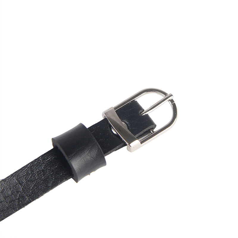 SUBBLIME - CHEST HARNESS LEATHER CHAINS BLACK ONE SIZE - NOCTURNA DESIRES