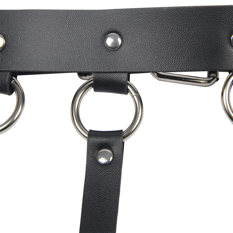 SUBBLIME - CHEST HARNESS WITH BIG RING CHAINS ONE SIZE - NOCTURNA DESIRES