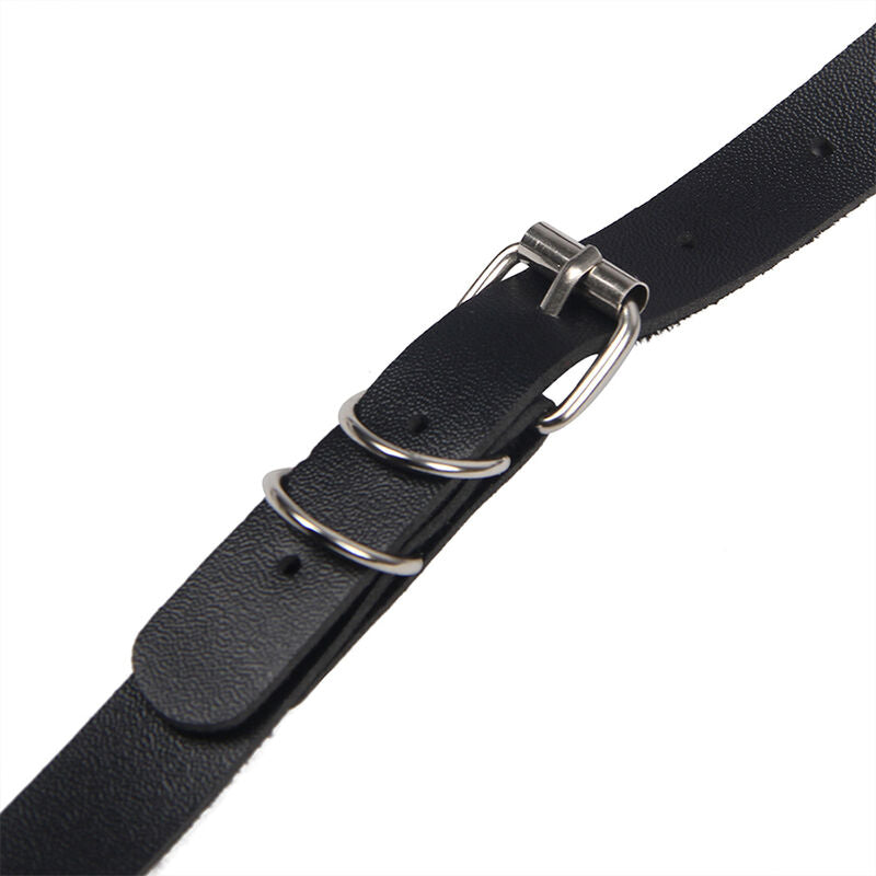 SUBBLIME - FULL BODY HARNESS WITH LEATHER BUCKLES BLACK ONE SIZE - NOCTURNA DESIRES