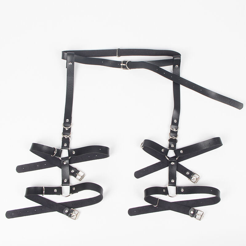 SUBBLIME - GARTER HARNESS WITH RINGS ONE SIZE - NOCTURNA DESIRES