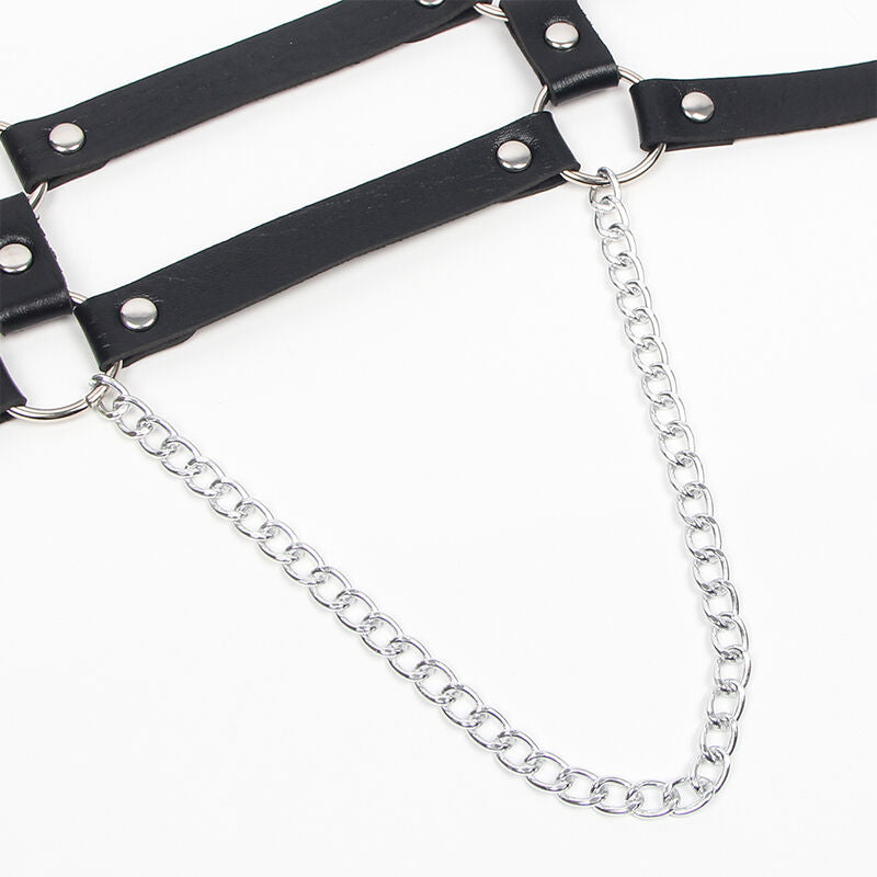 SUBBLIME - HARNESS WITH STRAPS AND CHAINDETAILS ONE SIZE - NOCTURNA DESIRES