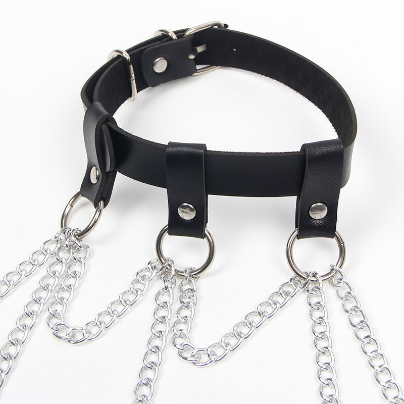 SUBBLIME - FULL BODY HARNESS WITH STAR CHAINDETAIL ONE SIZE - NOCTURNA DESIRES