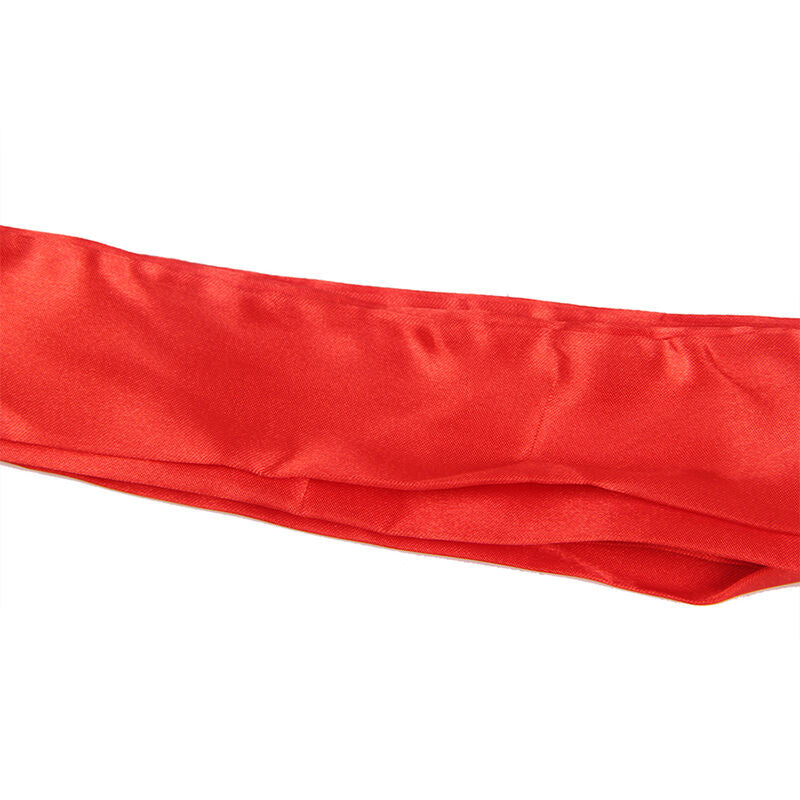 SUBBLIME - TRANSPARENT FABRIC ROBE WITH LACE DETAIL RED L/XL - NOCTURNA DESIRES