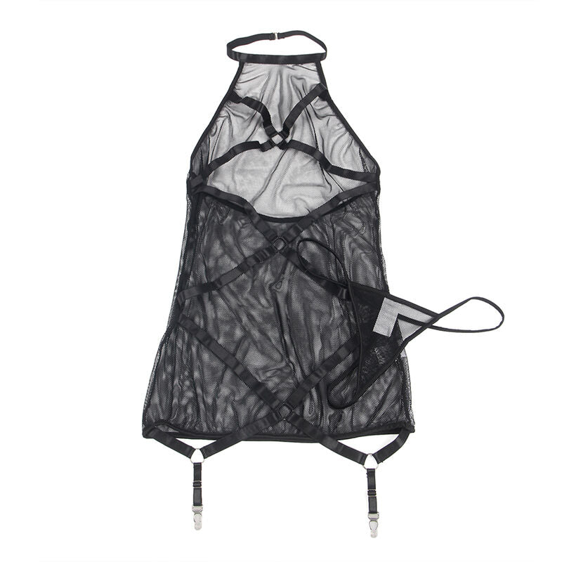 SUBLLIME - TRANSPARENT HALTER NECK DRESS BLACK S/M - NOCTURNA DESIRES