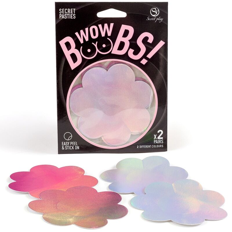 SECRET PLAY - WOW BOOBS! FLOWER NIPPLE COVERS - NOCTURNA DESIRES