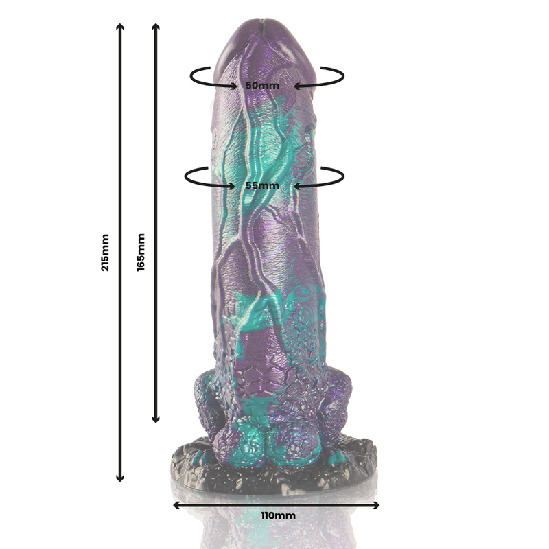 EPIC - BASILISK DILDO DOUBLE SCALY PLEASURE BIG SIZE - NOCTURNA DESIRES