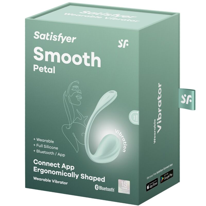SATISFYER - SMOOTH PETAL G-POINT STIMULATOR WATER GREEN FREE APP - NOCTURNA DESIRES