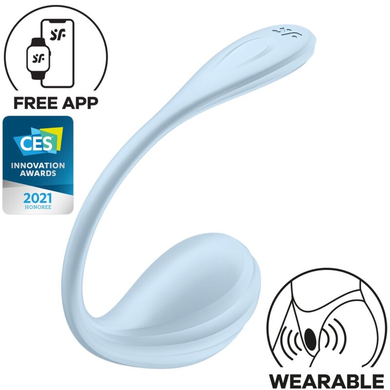 SATISFYER - SMOOTH PETAL G-POINT STIMULATOR SKY BLUE FREE APP - NOCTURNA DESIRES