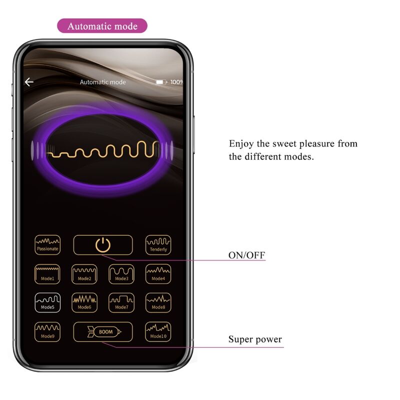 PRETTY LOVE - CASPER PURPLE RECHARGEABLE VIBRATING EGG - NOCTURNA DESIRES