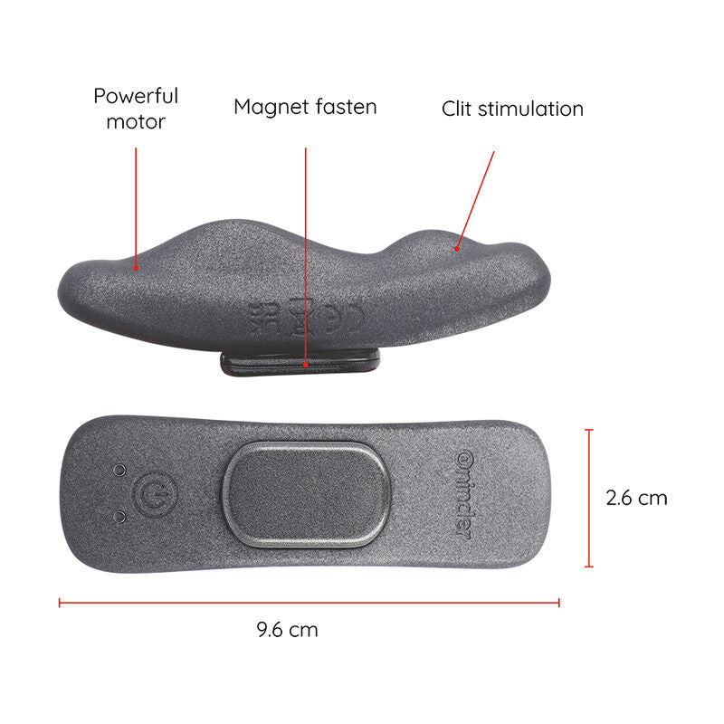ONINDER - MANILA PANTY RECHARGEABLE VIBRATOR 9 SPEED 9.6 CM X 2.6 CM - FREE APP - NOCTURNA DESIRES