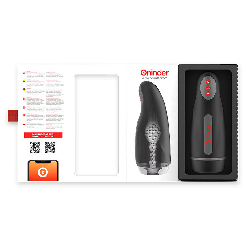ONINDER - SEOUL RECHARGEABLE MALE MASTURBATOR 10 SPEED - FREE APP - NOCTURNA DESIRES
