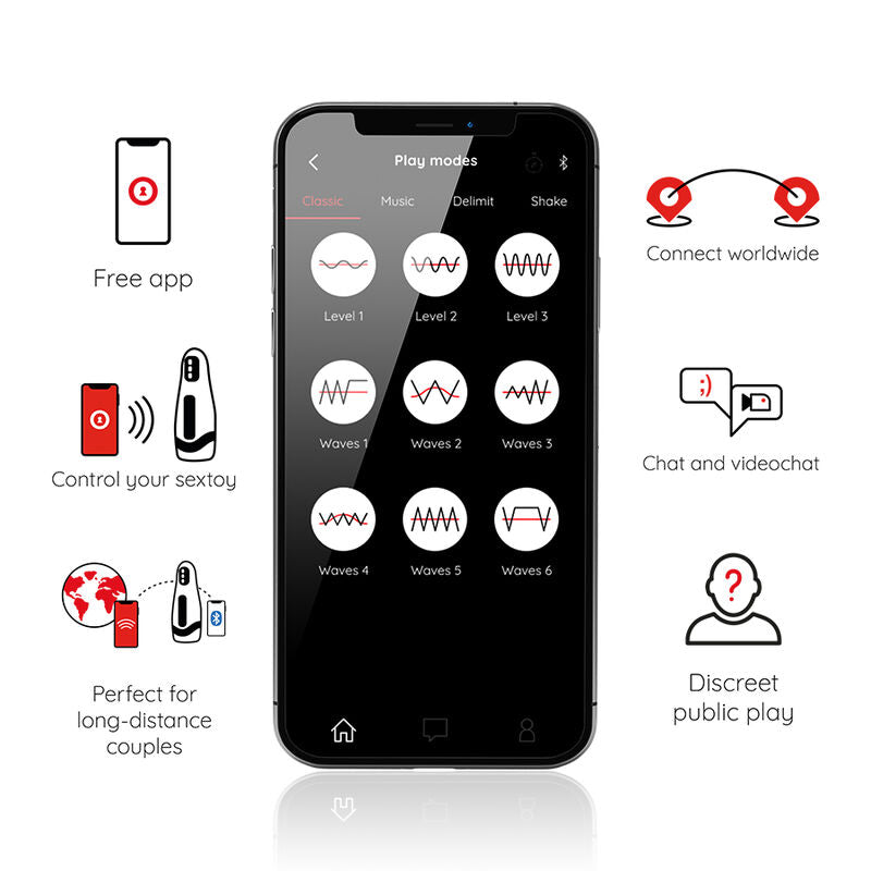 ONINDER - SEOUL RECHARGEABLE MALE MASTURBATOR 10 SPEED - FREE APP - NOCTURNA DESIRES