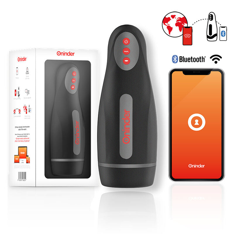 ONINDER - SEOUL RECHARGEABLE MALE MASTURBATOR 10 SPEED - FREE APP - NOCTURNA DESIRES