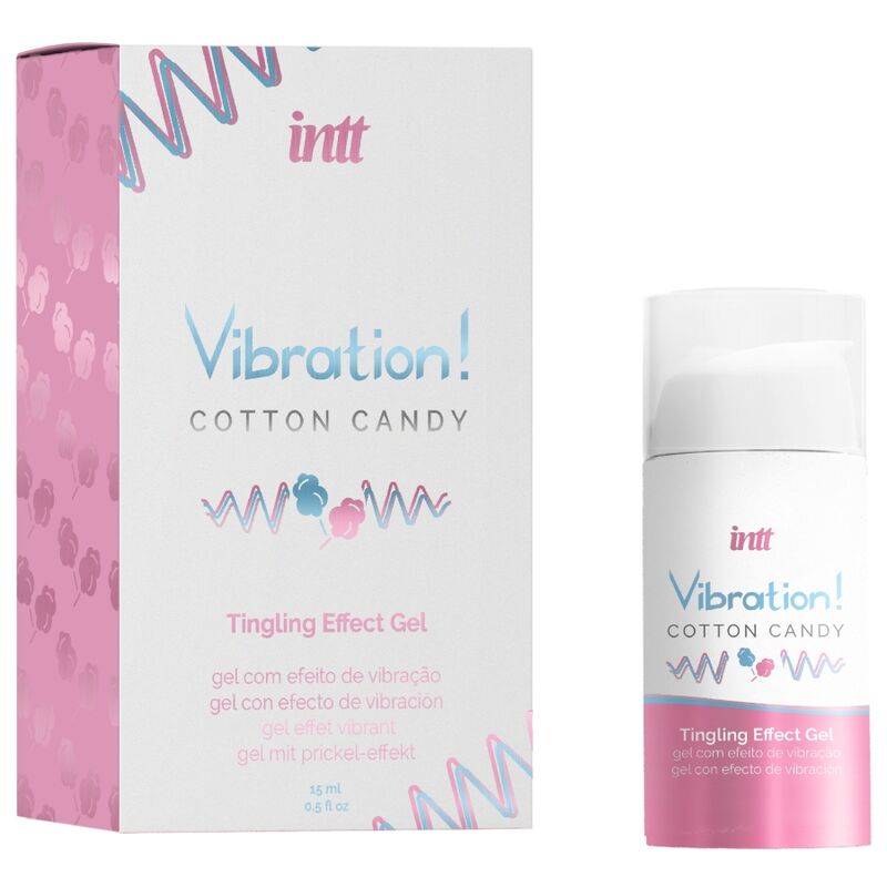 INTT - POWERFUL INTIMATE STIMULANT COTTON CANDY LIQUID VIBRATOR GEL 15 ML - NOCTURNA DESIRES