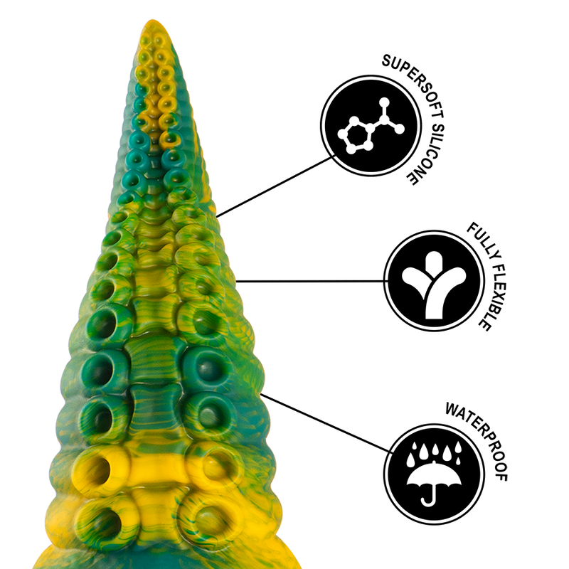 EPIC - CETUS GREEN TENTACLE DILDO SMALL SIZE - NOCTURNA DESIRES