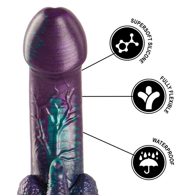 EPIC - BASILISK DILDO DOUBLE SCALY PLEASURE SMALL SIZE - NOCTURNA DESIRES