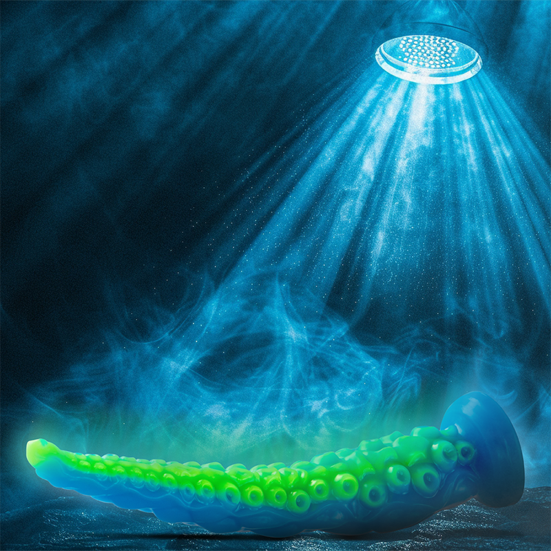EPIC - SCYLLA FLUORESCENT THIN TENTACLE DILDO LARGE SIZE - NOCTURNA DESIRES