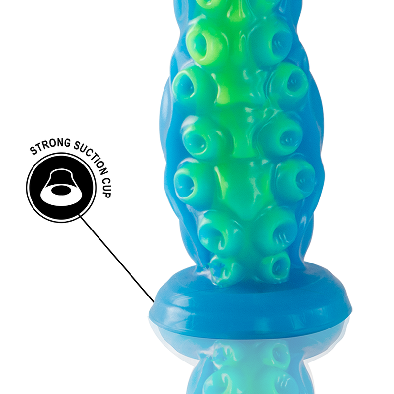 EPIC - SCYLLA FLUORESCENT THIN TENTACLE DILDO SMALL SIZE - NOCTURNA DESIRES