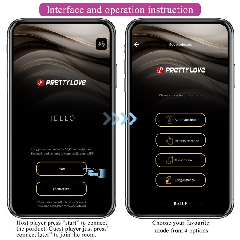 PRETTY LOVE - ETHAN RECHARGEABLE VIBRATOR LILA - NOCTURNA DESIRES