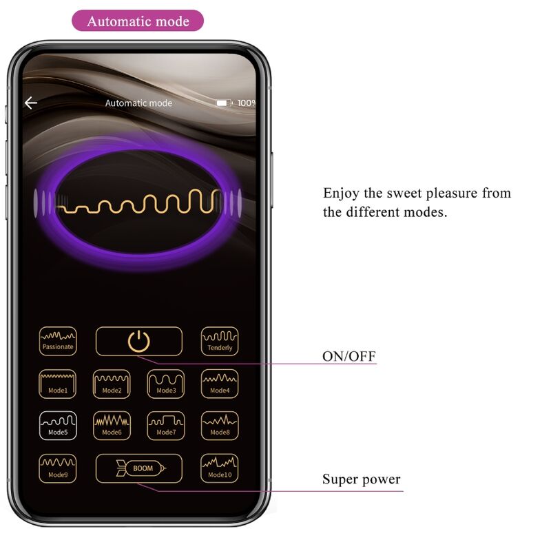 PRETTY LOVE - ETHAN RECHARGEABLE VIBRATOR LILA - NOCTURNA DESIRES