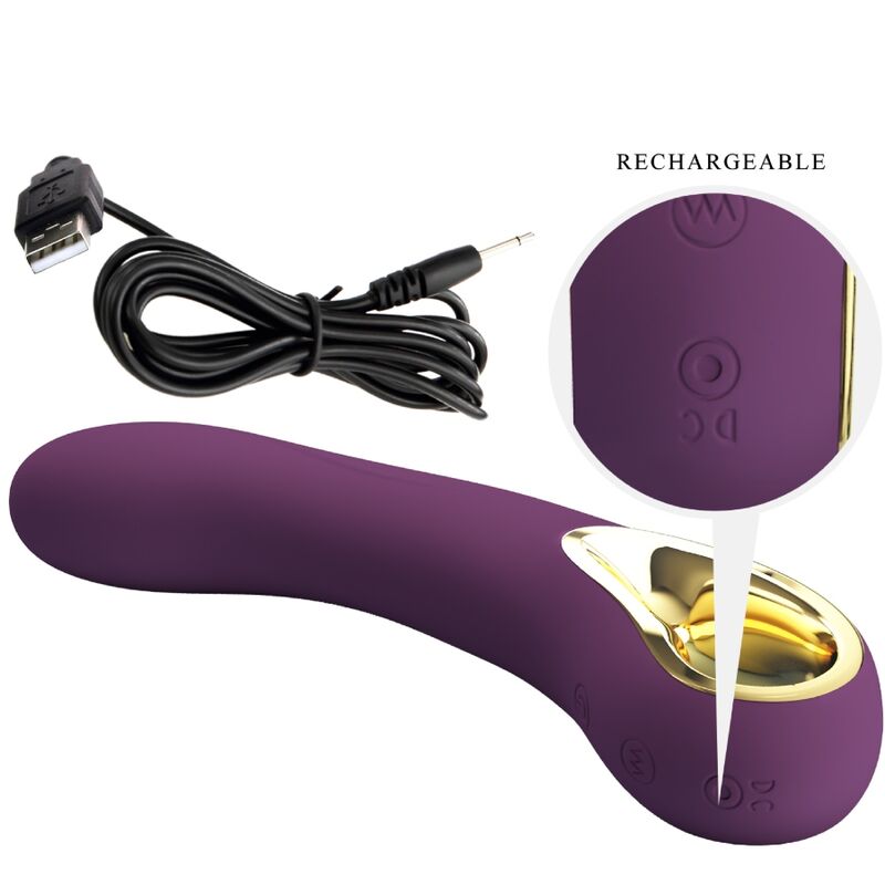 PRETTY LOVE - ETHAN RECHARGEABLE VIBRATOR LILA - NOCTURNA DESIRES