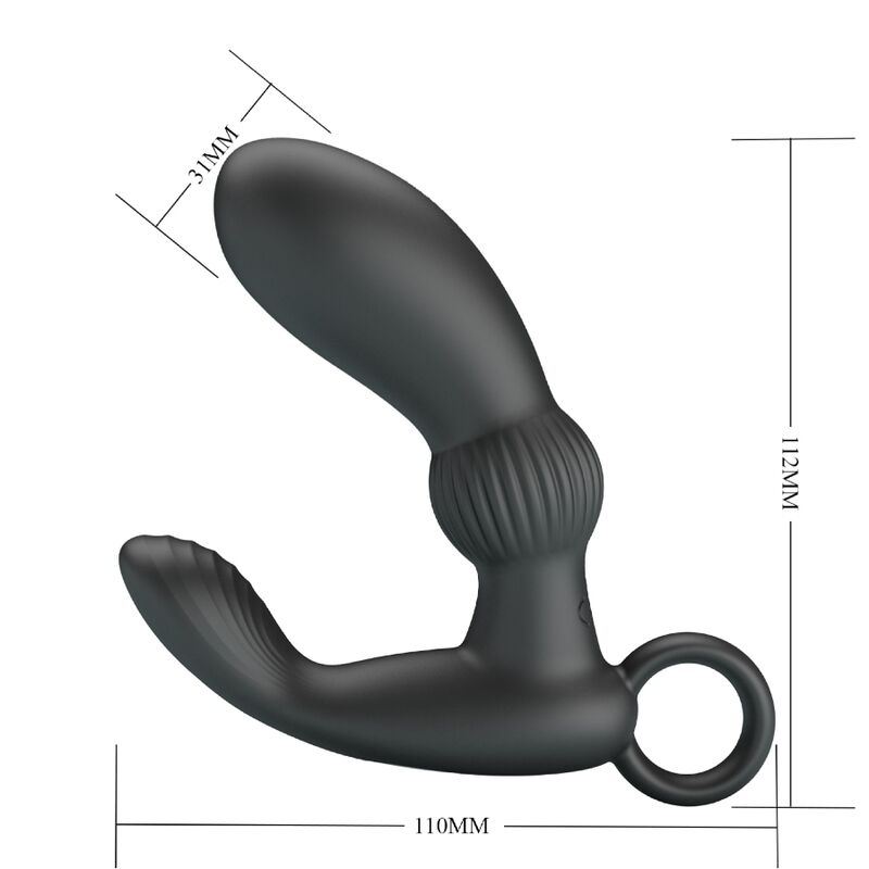 PRETTY LOVE - CAYLA ANAL VIBRATOR MASSAGER BLACK - NOCTURNA DESIRES