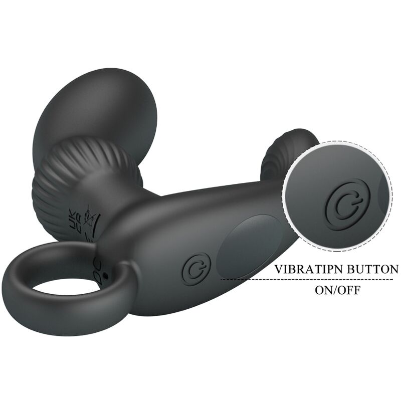 PRETTY LOVE - CAYLA ANAL VIBRATOR MASSAGER BLACK - NOCTURNA DESIRES