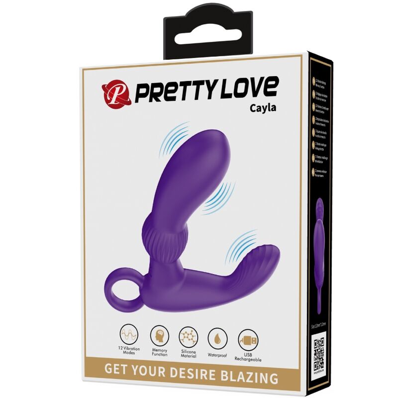 PRETTY LOVE - CAYLA ANAL VIBRATOR MASSAGER LILA - NOCTURNA DESIRES