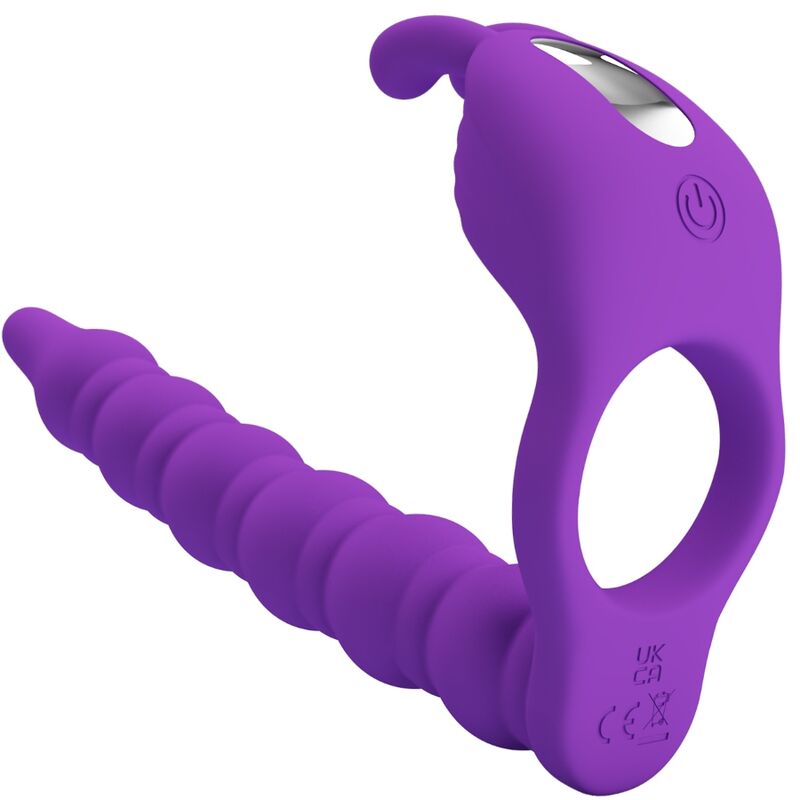 PRETTY LOVE - BLACKNEY PENIS RING WITH LILA VIBRATOR PLUG - NOCTURNA DESIRES