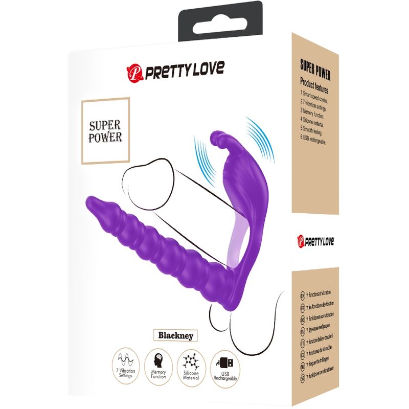 PRETTY LOVE - BLACKNEY PENIS RING WITH LILA VIBRATOR PLUG - NOCTURNA DESIRES