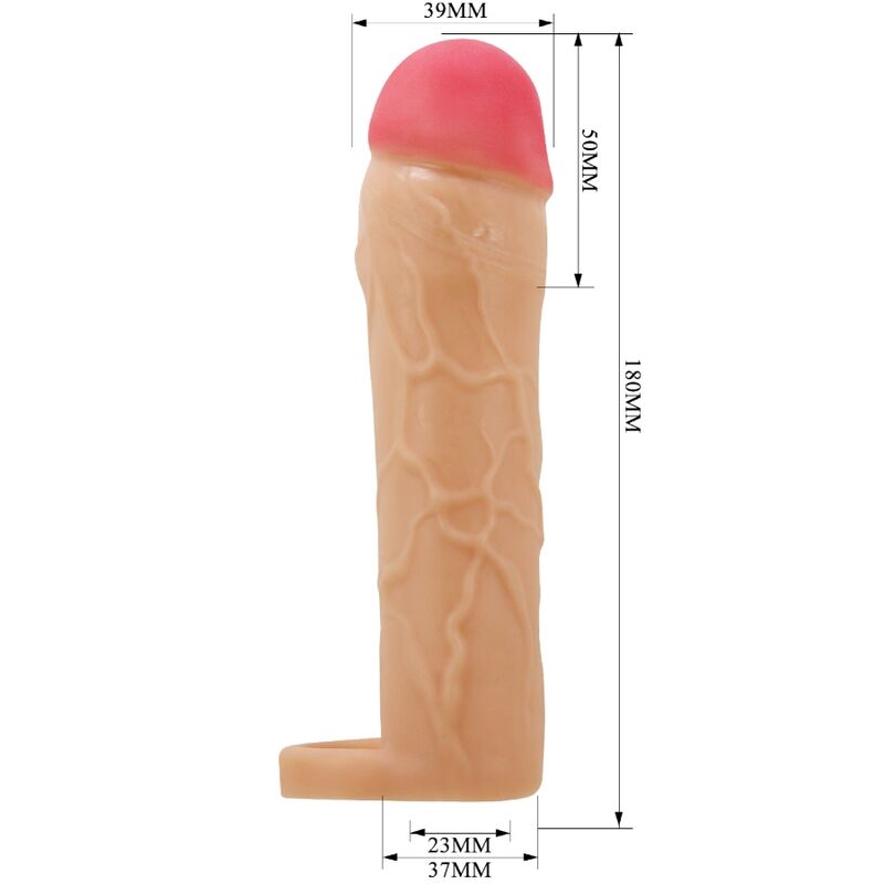 PRETTY LOVE - CHANE PENIS EXTENDER COVER FLESH - NOCTURNA DESIRES
