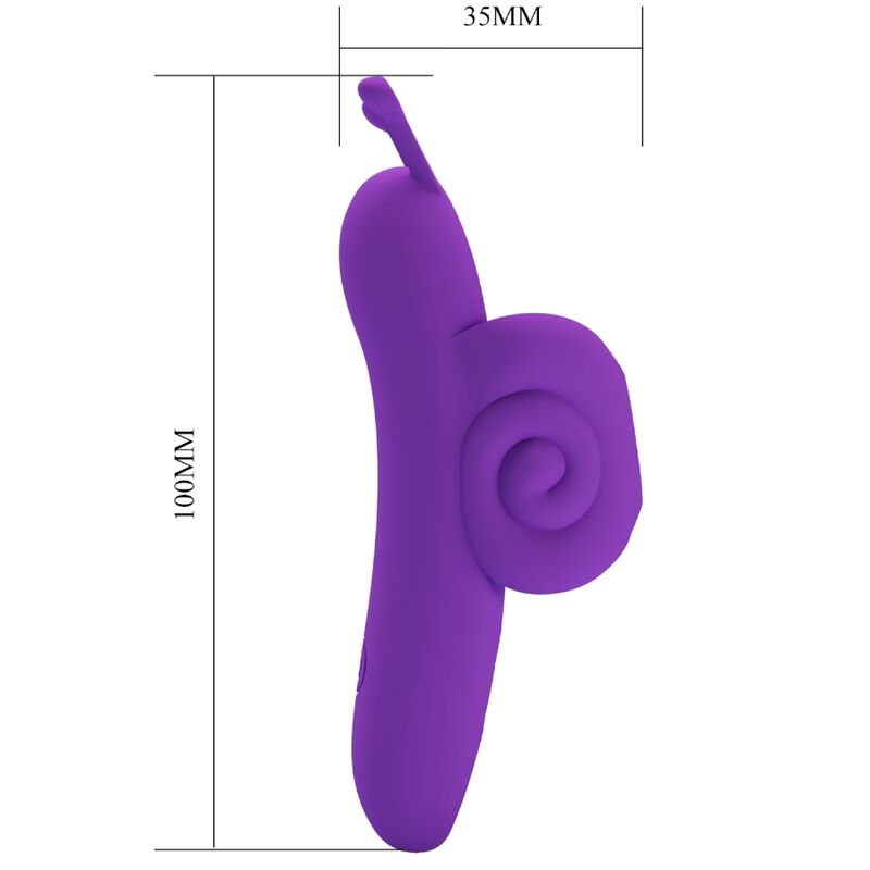 PRETTY LOVE - SNAIL POWERFUL PURPLE FINGER STIMULATOR - NOCTURNA DESIRES