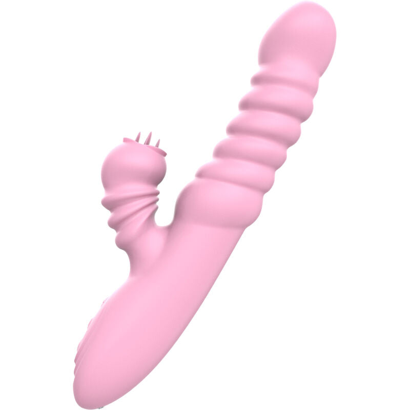 ARMONY - VIBRATOR MULTIFUNCTION WITH STIMULATING TONGUE HEAT EFFECT PINK - NOCTURNA DESIRES