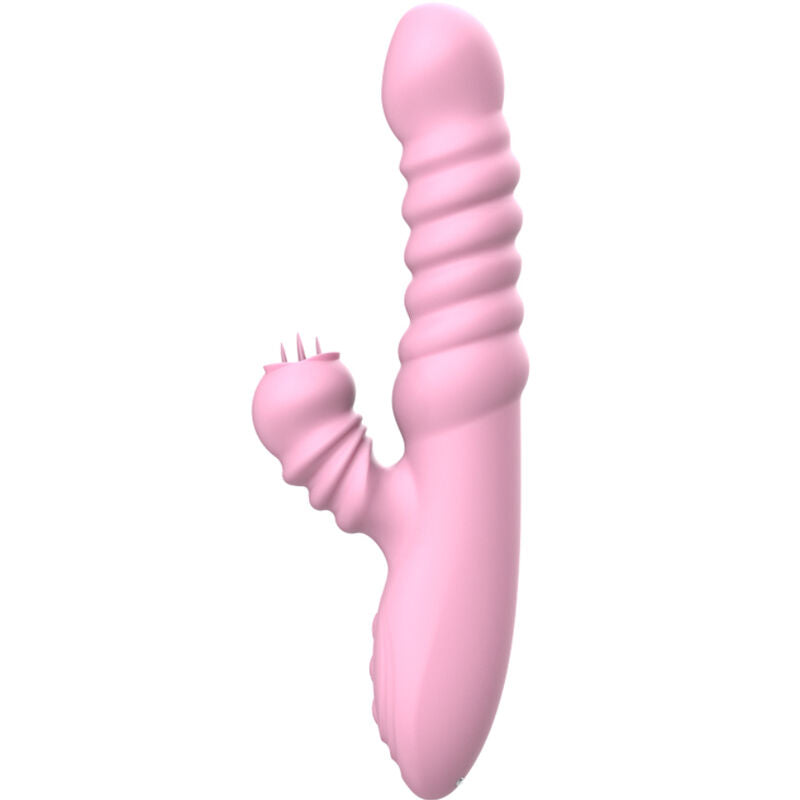ARMONY - VIBRATOR MULTIFUNCTION WITH STIMULATING TONGUE HEAT EFFECT PINK - NOCTURNA DESIRES