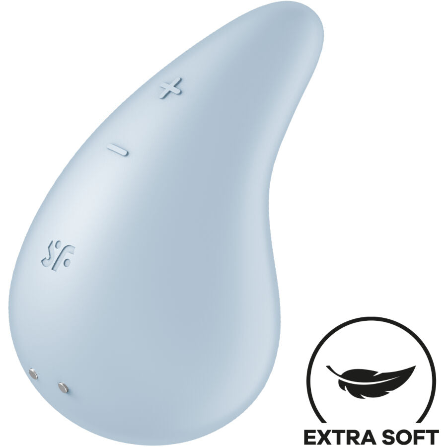 SATISFYER - DEW DROP VIBRATOR LAY-ON BLUE - NOCTURNA DESIRES