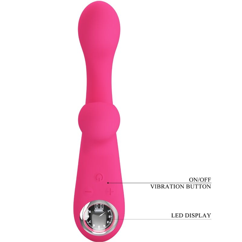 PRETTY LOVE - SKYLAR PINK STIMULATOR VIBRATOR - NOCTURNA DESIRES