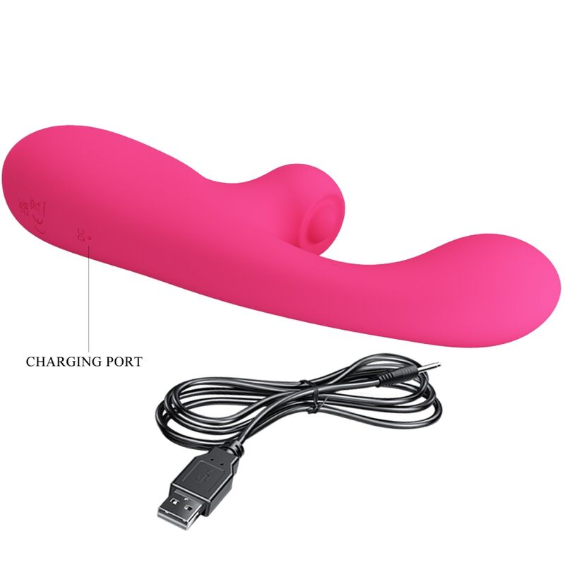 PRETTY LOVE - SKYLAR PINK STIMULATOR VIBRATOR - NOCTURNA DESIRES
