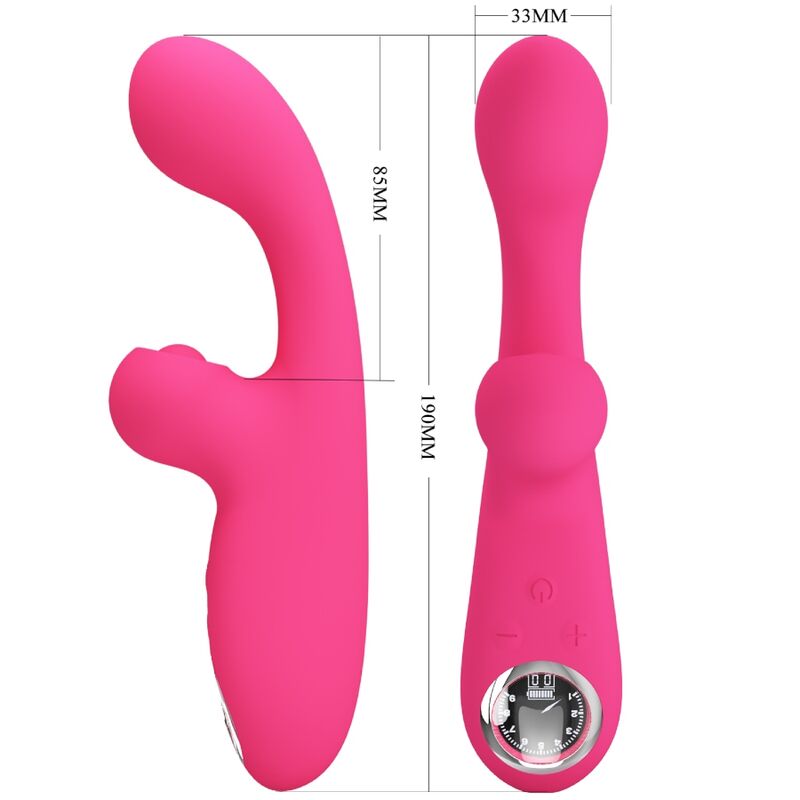PRETTY LOVE - SKYLAR PINK STIMULATOR VIBRATOR - NOCTURNA DESIRES