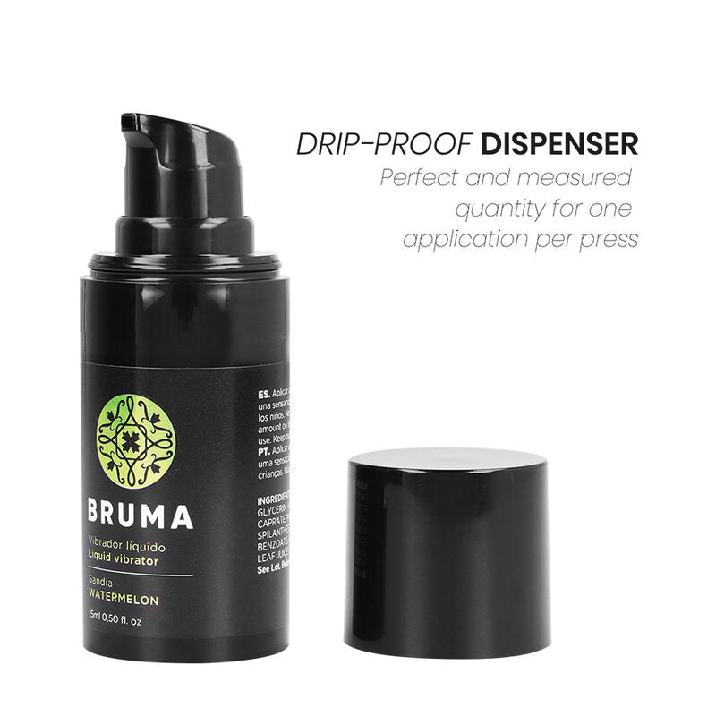 BRUMA - LIQUID VIBRATOR ULTRA SLIDING WATERMELON 15 ML - NOCTURNA DESIRES
