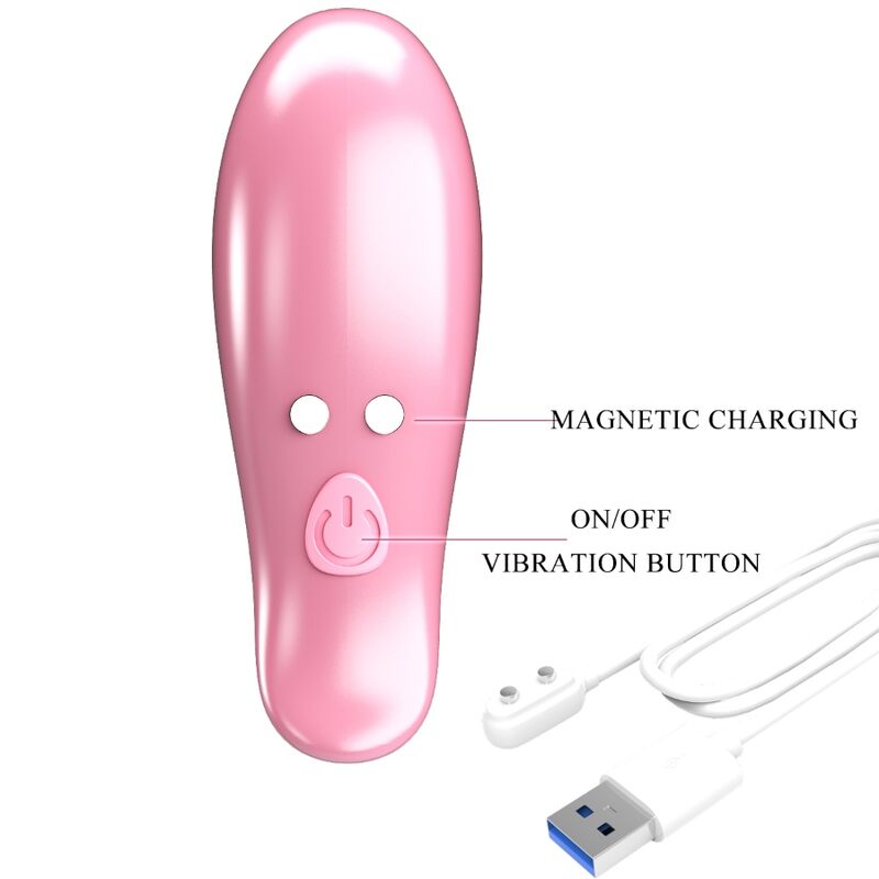 PRETTY LOVE - LEAF VIBRATING NIPPLE CLAMPS PINK - NOCTURNA DESIRES