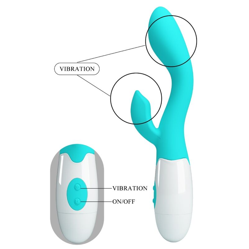 PRETTY LOVE - BRIGHTY G-SPOT VIBRATOR AQUA GREEN - NOCTURNA DESIRES
