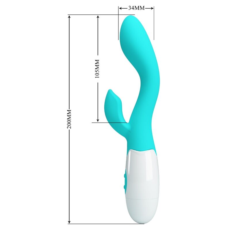 PRETTY LOVE - BRIGHTY G-SPOT VIBRATOR AQUA GREEN - NOCTURNA DESIRES