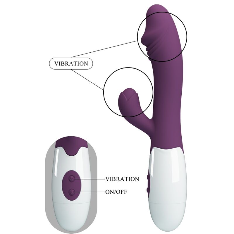PRETTY LOVE - SNAPPY G-SPOT VIBRATOR PURPLE - NOCTURNA DESIRES