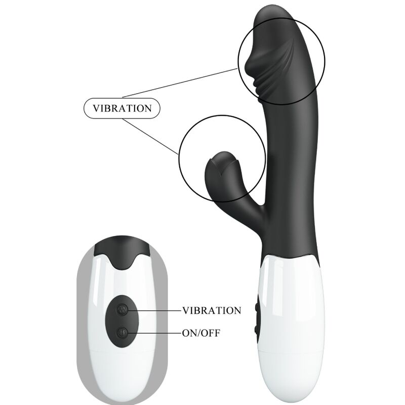 PRETTY LOVE - SNAPPY G-SPOT VIBRATOR BLACK - NOCTURNA DESIRES