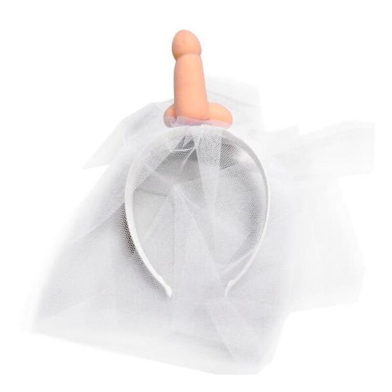 DIABLO PICANTE - WHITE BRIDAL VEIL WITH PENIS - NOCTURNA DESIRES