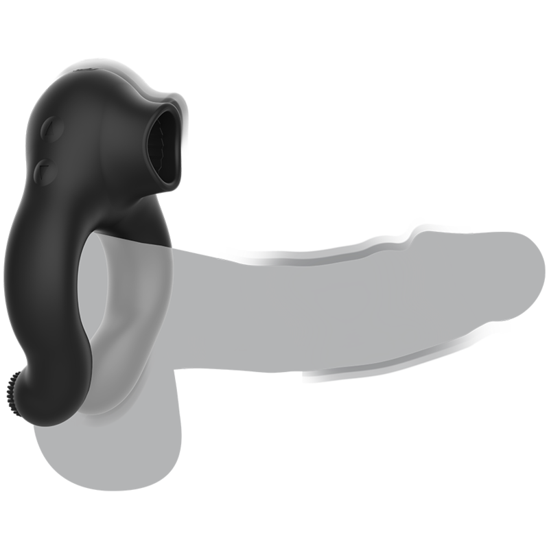 ARMONY - SILICONE VIBRATOR RING 3 MOTORS RECHARGEABLE BLACK - GOLD - NOCTURNA DESIRES