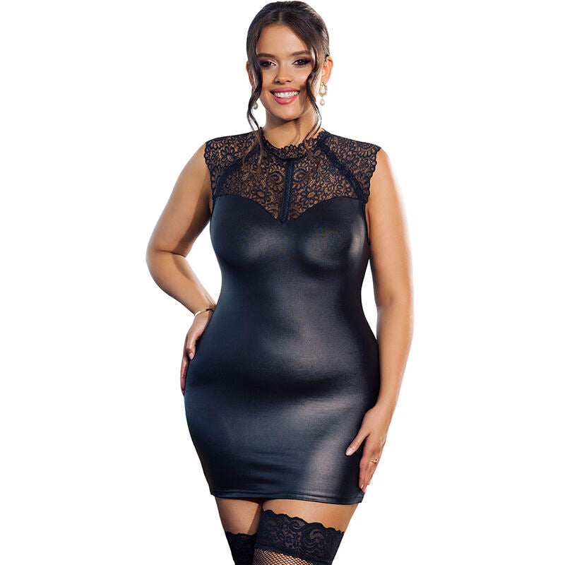 SUBBLIME - SEXY LEATHER DRESS L/XL - NOCTURNA DESIRES