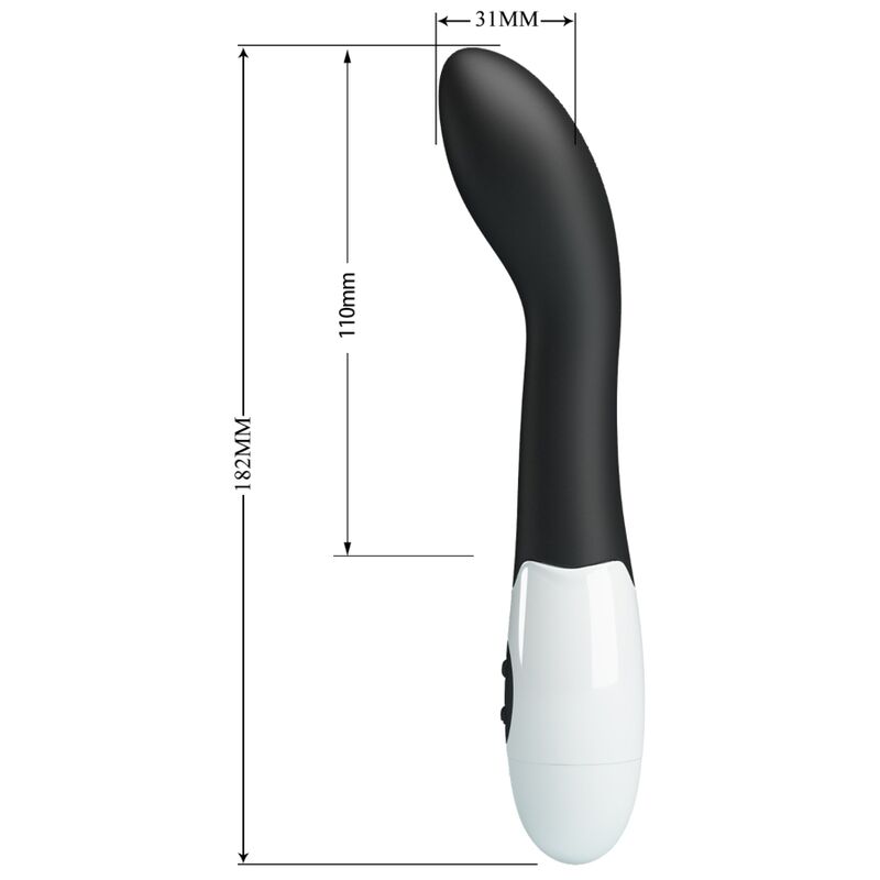PRETTY LOVE - BISHOP G-SPOT VIBRATOR 30 MODES BLACK - NOCTURNA DESIRES