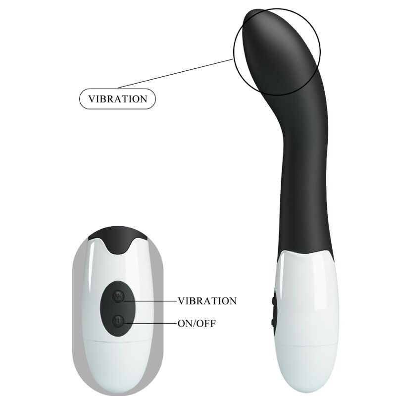 PRETTY LOVE - BISHOP G-SPOT VIBRATOR 30 MODES BLACK - NOCTURNA DESIRES