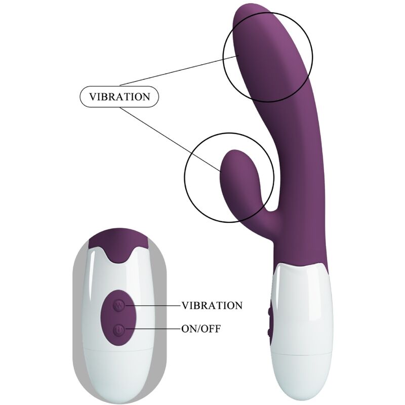 PRETTY LOVE - ALVIS RABBIT VIBRATOR & PURPLE G-SPOT - NOCTURNA DESIRES